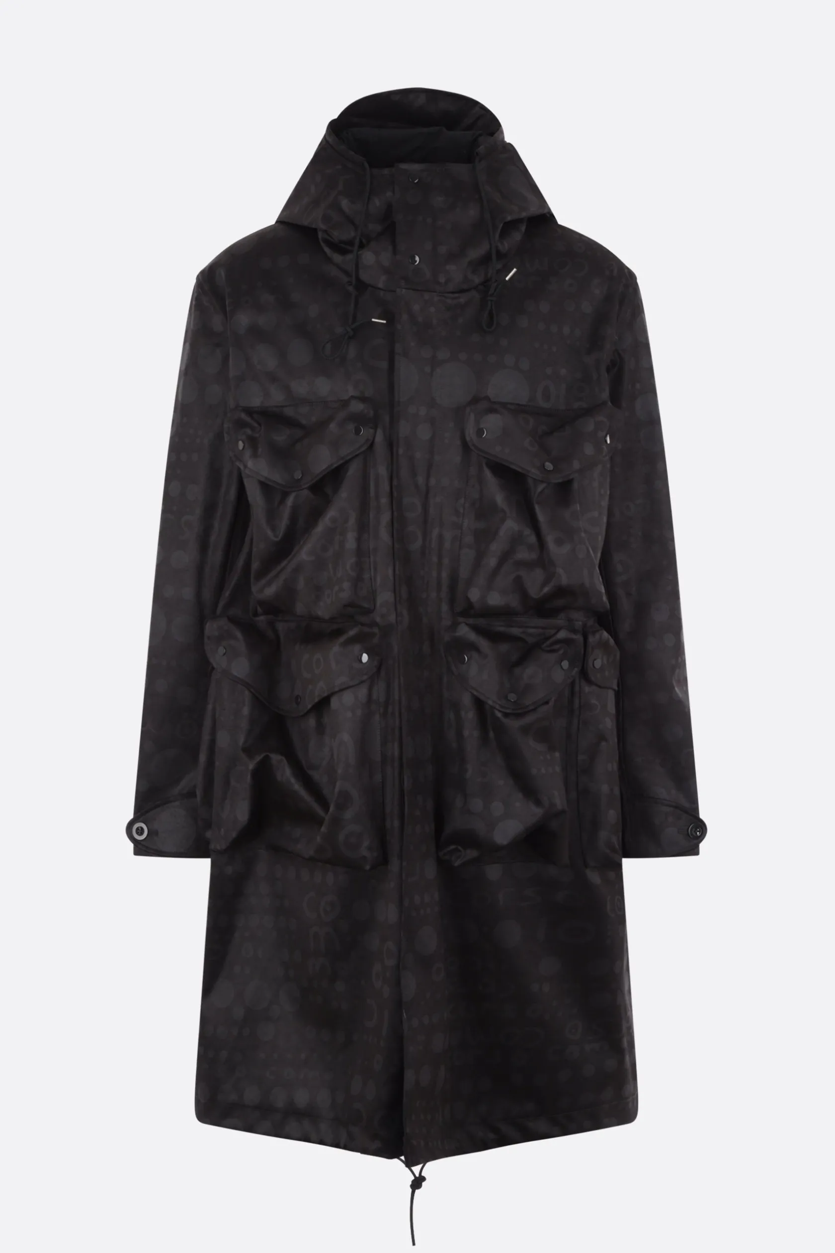 Capispalla>TEN C X 10 CORSO COMO parka Skye Ten in nylon OJJ Nero