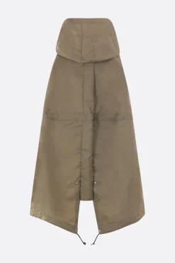 Capispalla>SACAI parka smanicato in twill di nylon Neutro