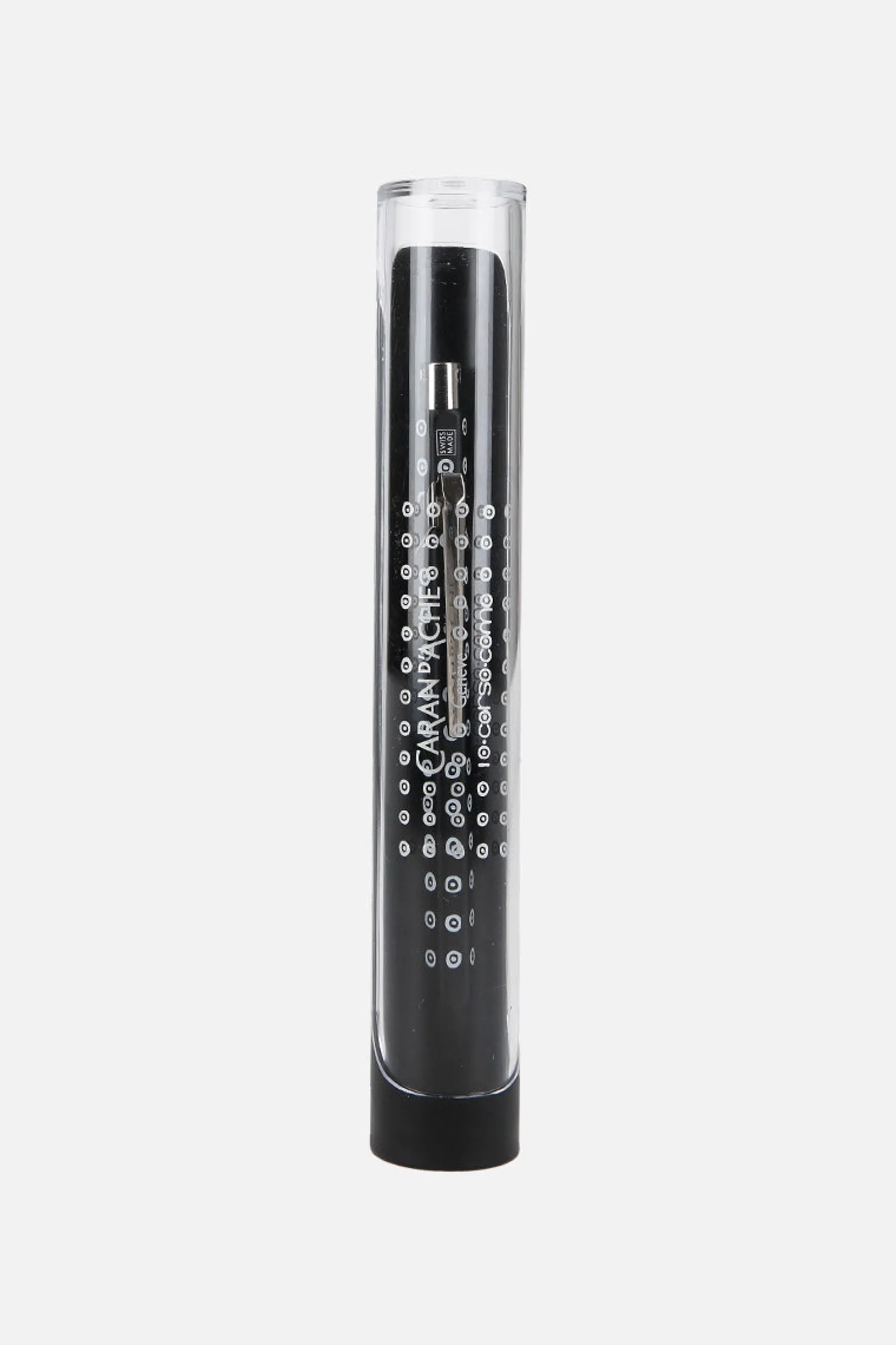 Lifestyle>CARAN D'ACHE X 10 CORSO COMO penna a sfera in metallo stampa cerchi Nero