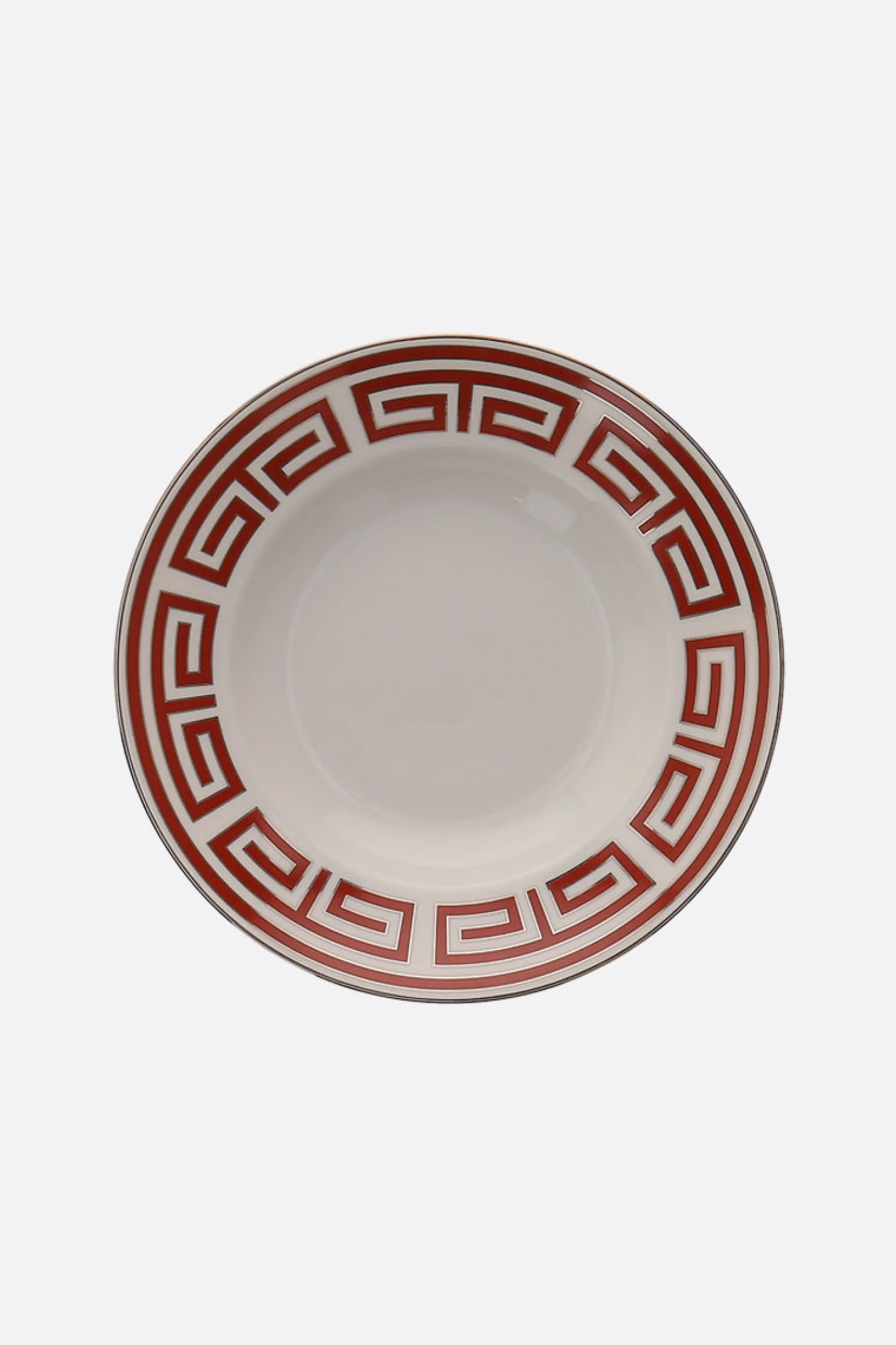 Lifestyle>GINORI 1735 piatto fondo Labirinto in porcellana Rosso