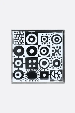 Lifestyle>10 CORSO COMO piatto svuotatasche in plexiglass stampa grafica Nero