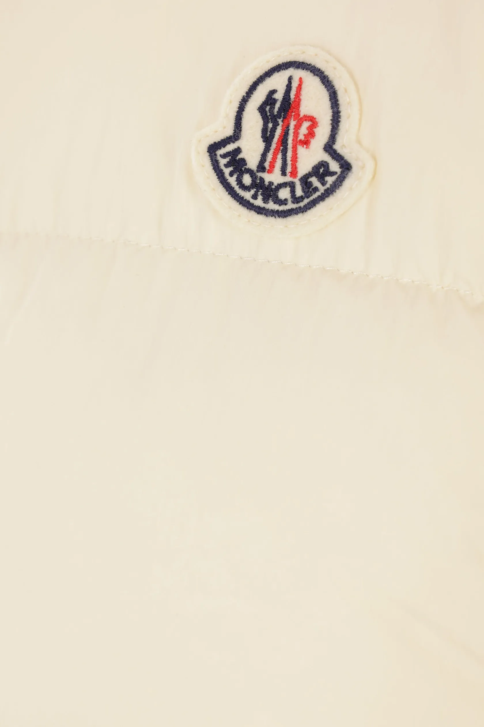 Capispalla>MONCLER piumino cropped Selle in nylon Neutro