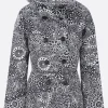 Capispalla>10 CORSO COMO piumino doppiopetto in nylon stampa grafica Nero