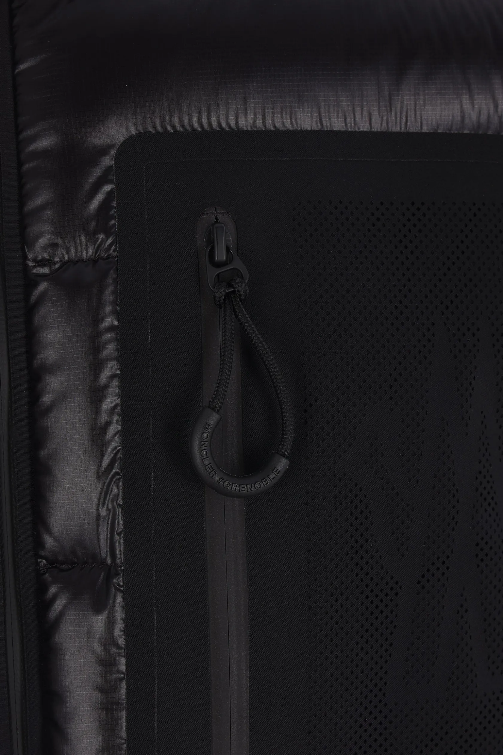 Capispalla>MONCLER GRENOBLE piumino Fraser in nylon Nero