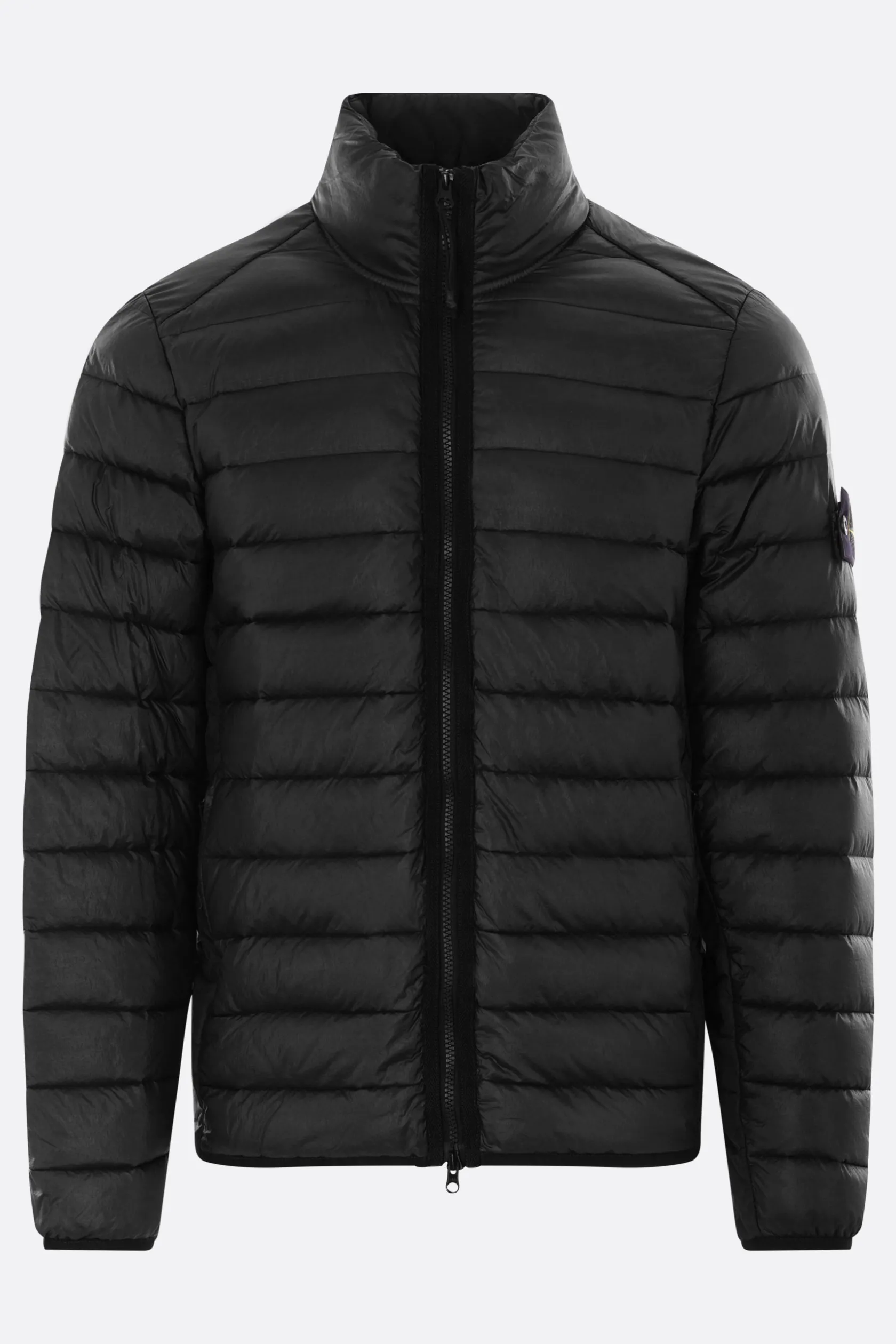 Capispalla>STONE ISLAND piumino in Loom Woven Chambers Nylon Nero
