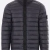 Capispalla>STONE ISLAND piumino in Loom Woven Chambers Nylon Blu