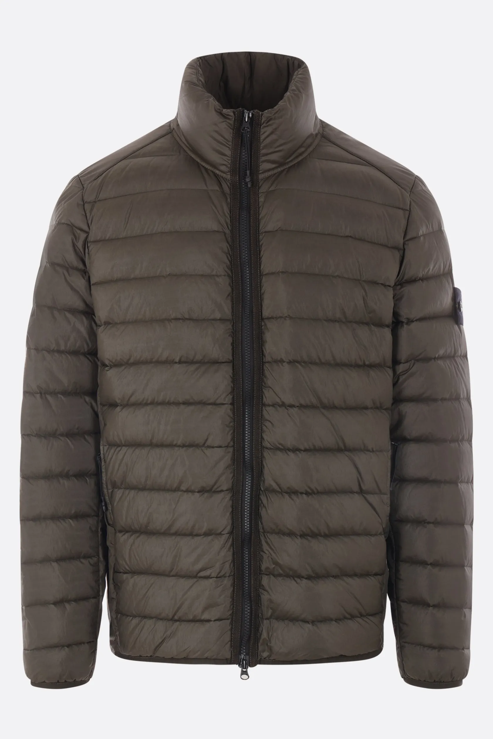 Capispalla>STONE ISLAND piumino in Loom Woven Chambers Nylon Verde