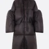 Capispalla>SACAI piumino lungo in nylon Nero