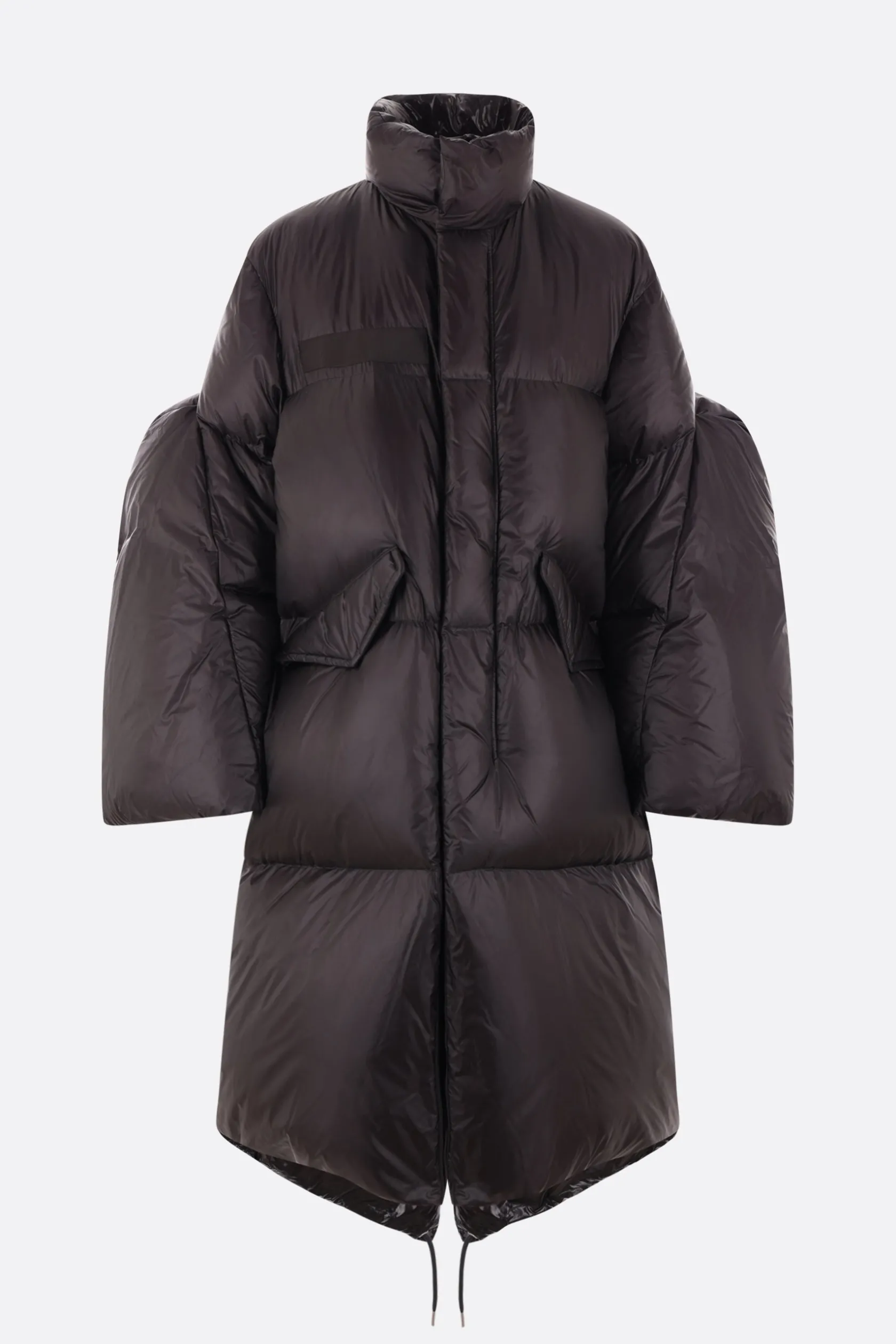 Capispalla>SACAI piumino lungo in nylon Nero
