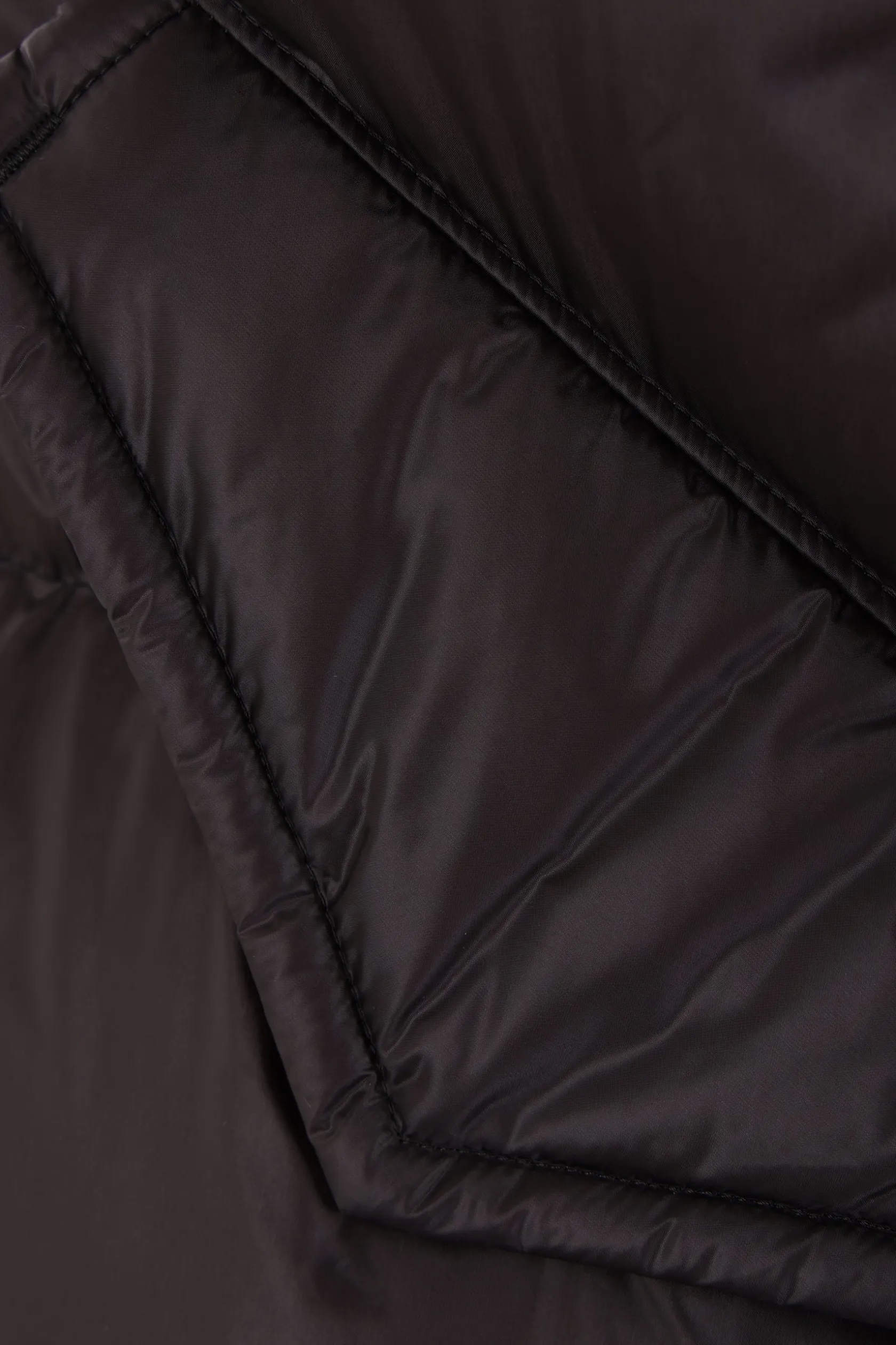 Capispalla>SACAI piumino lungo in nylon Nero