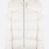 Capispalla>MONCLER X RICK OWENS piumino oversize Cyclopic in nylon Bianco