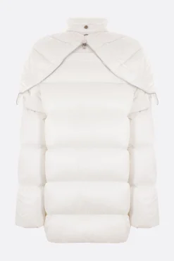 Capispalla>MONCLER X RICK OWENS piumino oversize Cyclopic in nylon Bianco