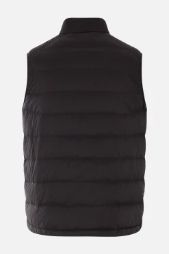 Capispalla>MONCLER piumino smanicato Barthe in nylon Nero