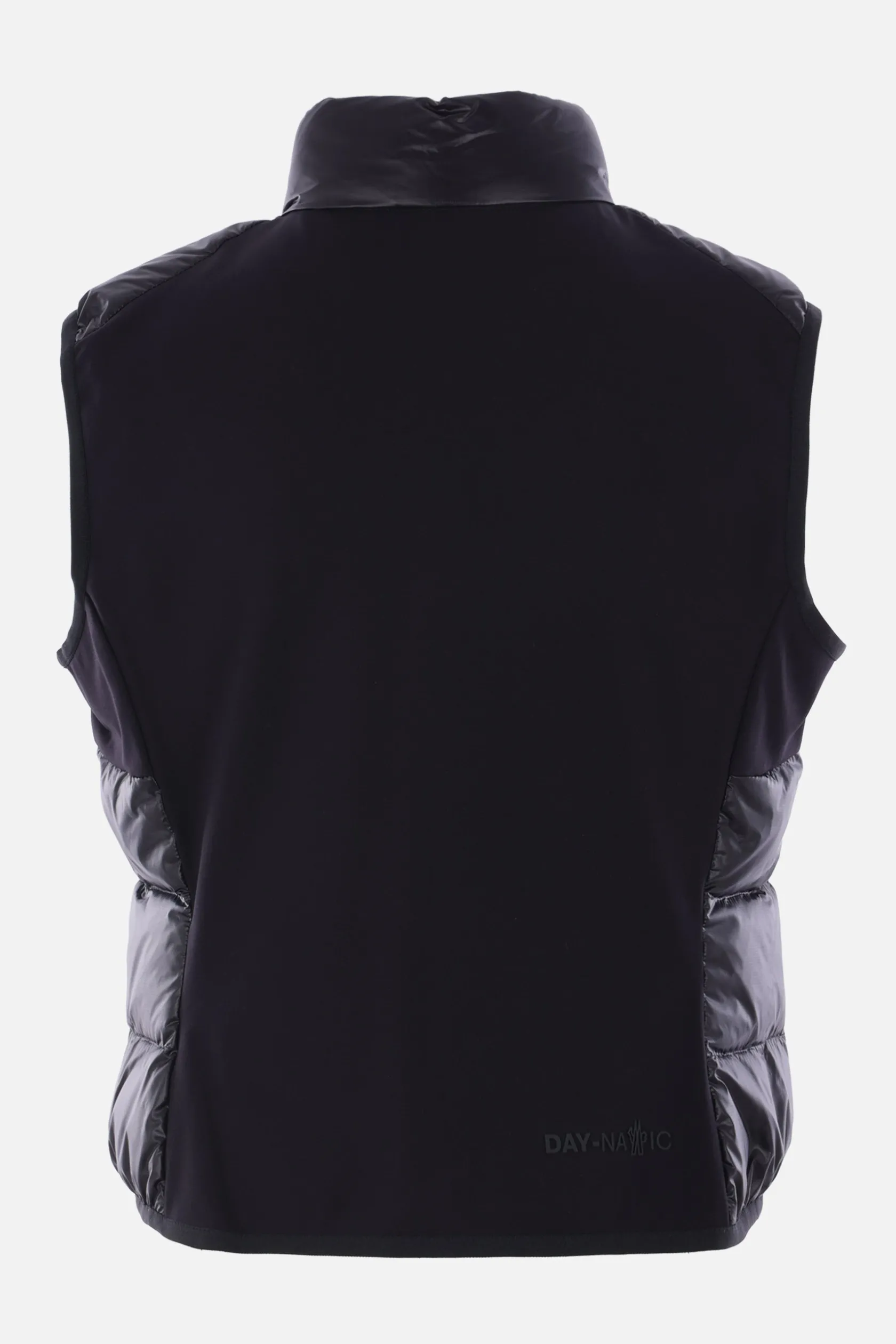 Capispalla>MONCLER GRENOBLE piumino smanicato in nylon lucido Nero
