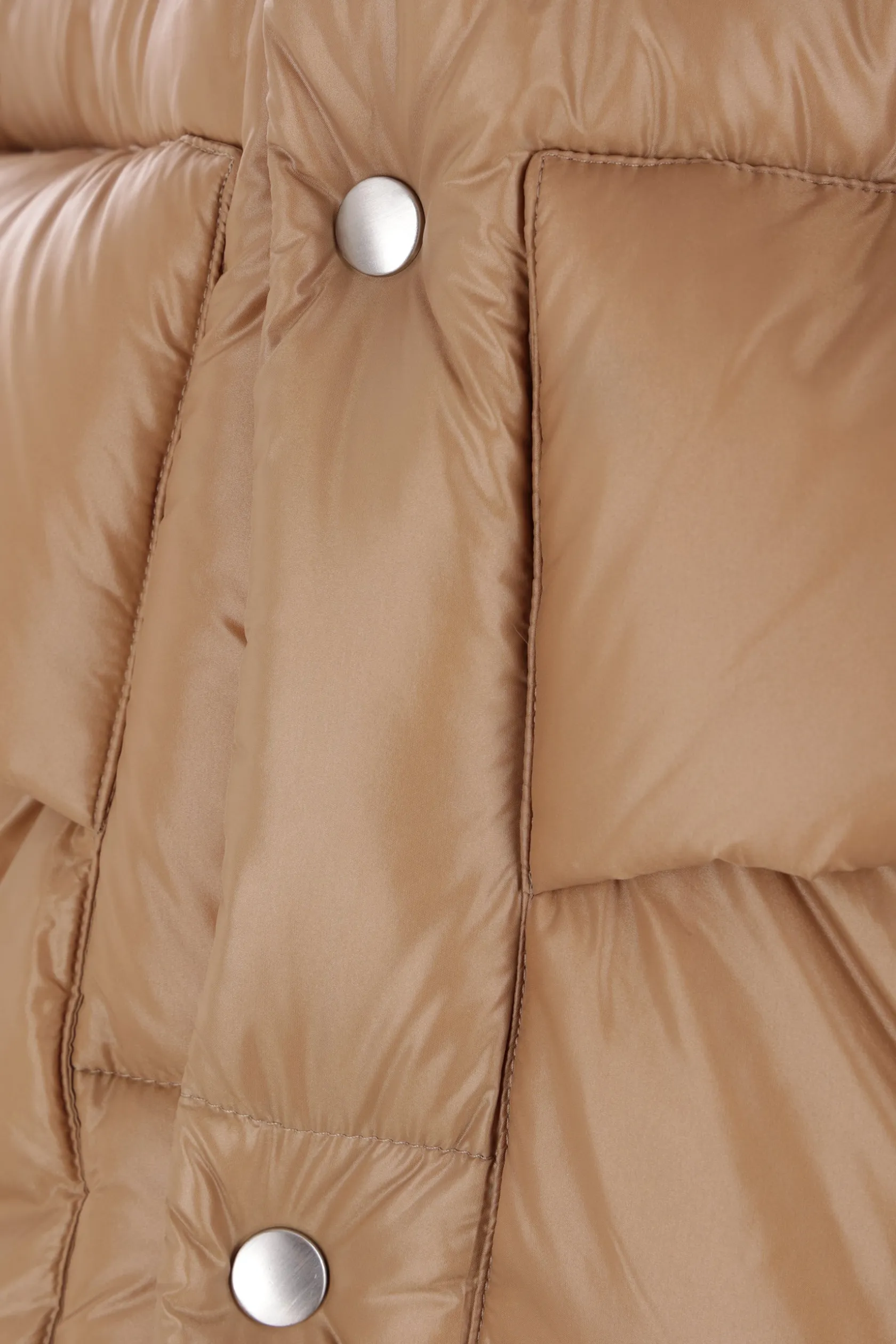 Capispalla>JIL SANDER piumino smanicato oversize in nylon riciclato Neutro