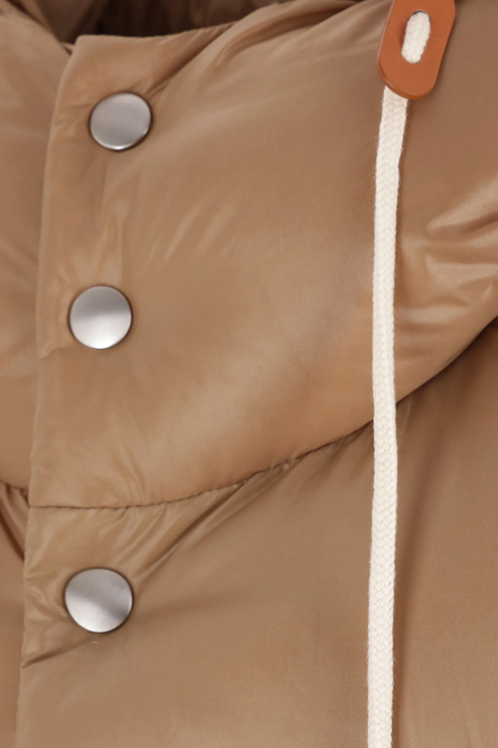 Capispalla>JIL SANDER piumino smanicato oversize in nylon riciclato Neutro