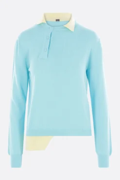 Topwear>ALL IN polo a doppio strato in maglia di cotone Multicolor