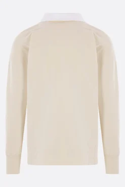 Topwear>MAISON MARGIELA polo a maniche lunghe in cotone Bianco