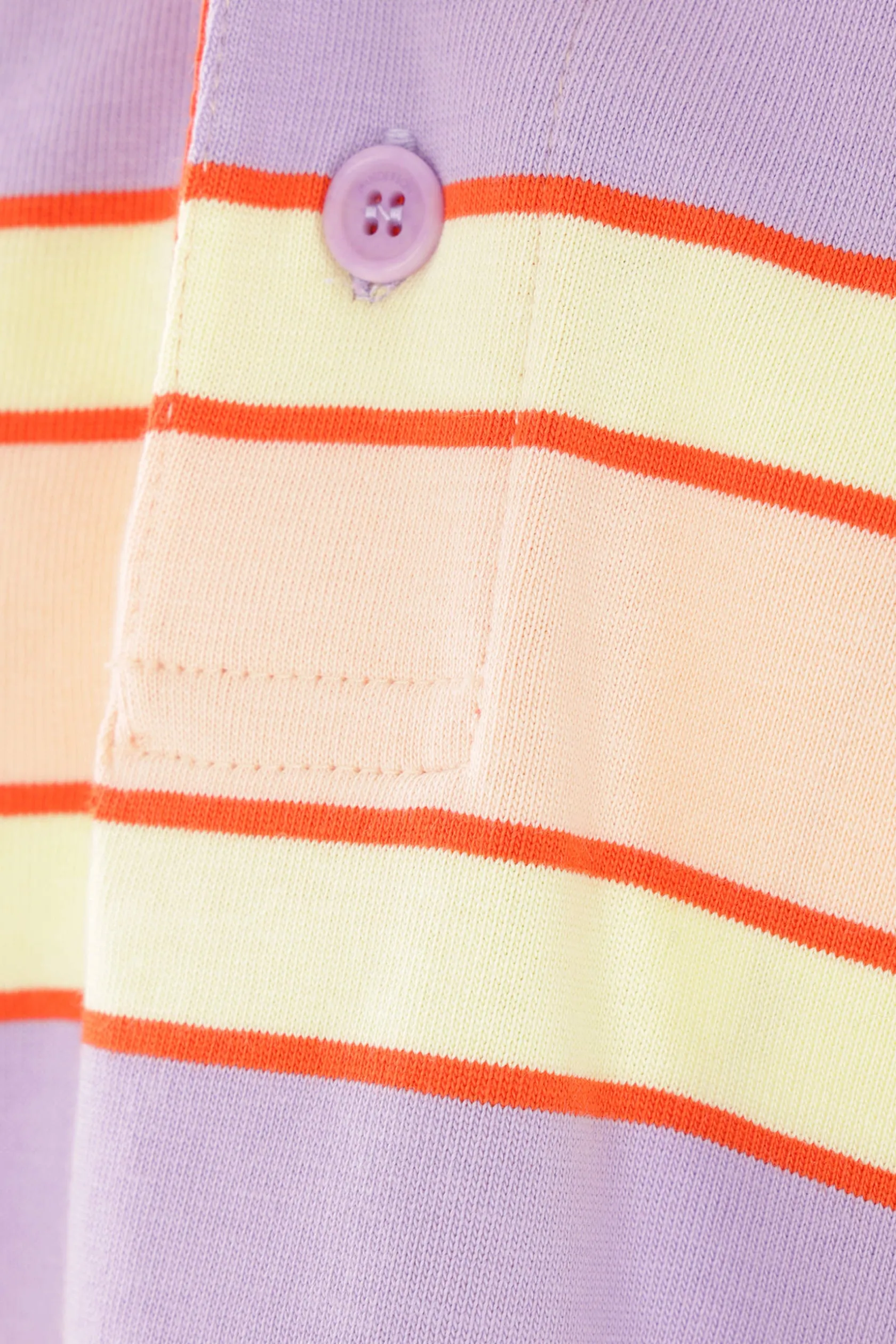 Topwear>JW ANDERSON polo a maniche lunghe in jersey a righe Rosa