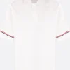 Topwear>THOM BROWNE polo in interlock Bianco
