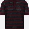 Topwear>DRIES VAN NOTEN polo Mercy in maglia traforata Viola