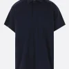 Topwear>BALENCIAGA polo oversize Interwined in piquet Blu