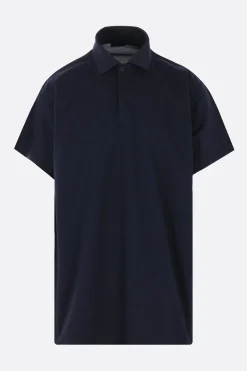 Topwear>BALENCIAGA polo oversize Interwined in piquet Blu
