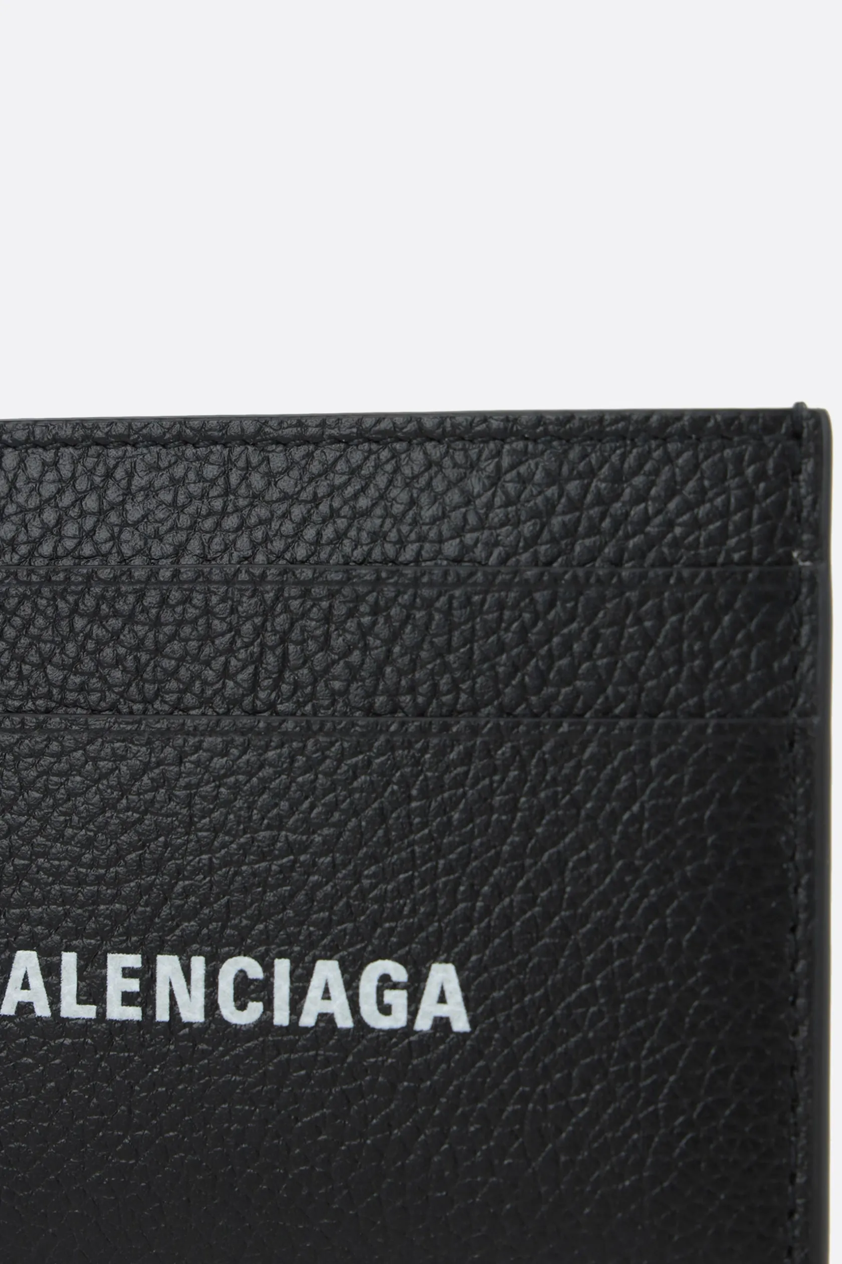 Piccola Pelletteria>BALENCIAGA porta carte Cash in pelle martellata Nero