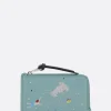 Piccola Pelletteria>LOEWE porta carte con zip Deep Sea in nappa Blu