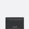 Piccola Pelletteria>DISCORD YOHJI YAMAMOTO porta carte in pelle liscia Nero