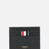 Piccola Pelletteria>THOM BROWNE porta carte in pelle Pebble Grain Nero