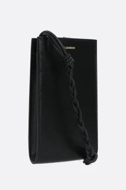 Accessori Da Indossare>JIL SANDER porta smartphone Tangle in pelle liscia Nero