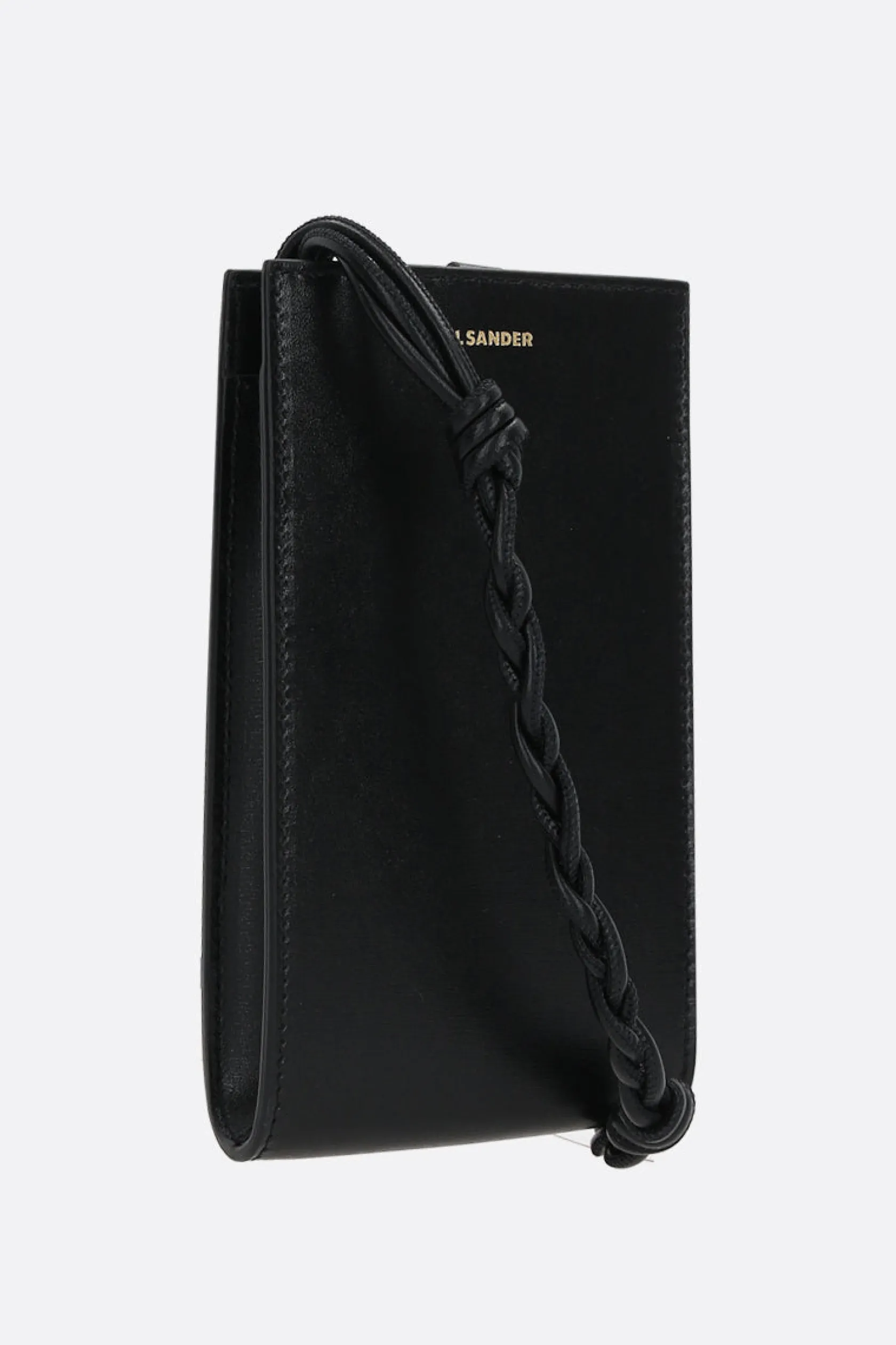 Accessori Da Indossare>JIL SANDER porta smartphone Tangle in pelle liscia Nero