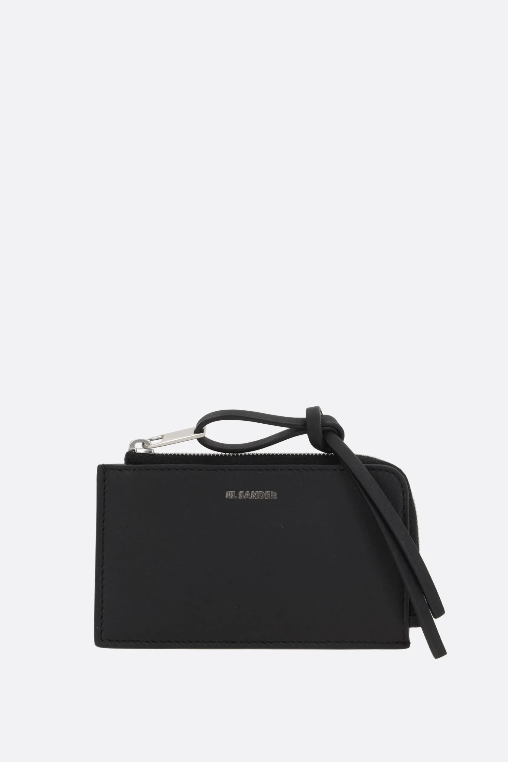 Piccola Pelletteria>JIL SANDER portachiavi Giro in pelle liscia Nero