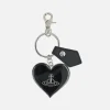 Piccola Pelletteria>VIVIENNE WESTWOOD portachiavi Mirror Heart Orb Nero