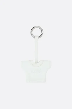 Piccola Pelletteria>MM6 portachiavi T-shirt in nappa Bianco