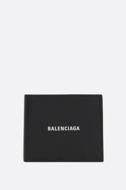 Portafogli>BALENCIAGA portafogli billfold Cash in pelle martellata Nero