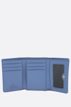 Portafogli>VIVIENNE WESTWOOD portafogli Frame small in ecopelle saffiano Blu