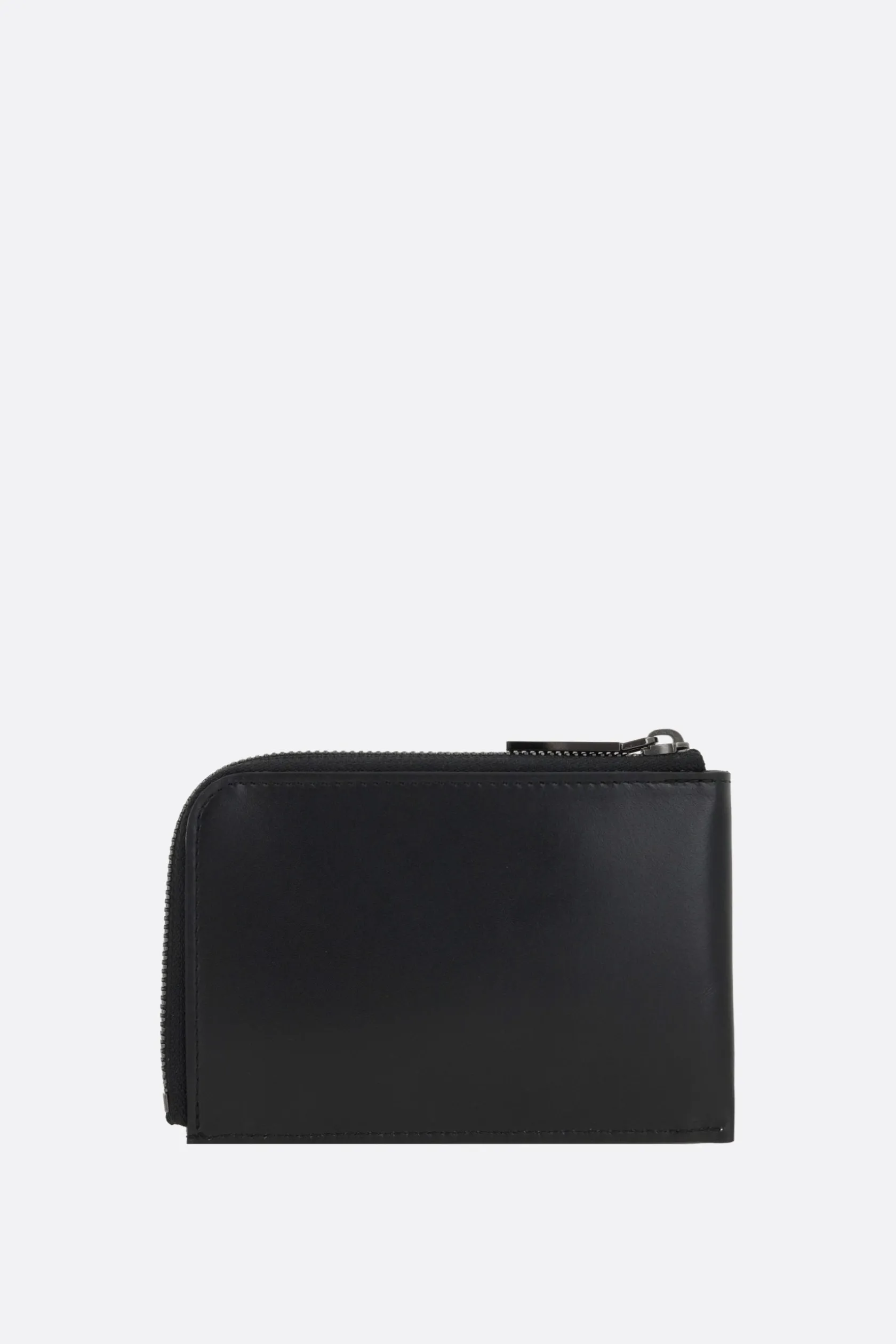 Portafogli>DISCORD YOHJI YAMAMOTO portafogli half-zip in pelle liscia Nero