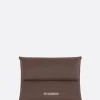 Piccola Pelletteria>JIL SANDER portamonete in pelle liscia Marrone