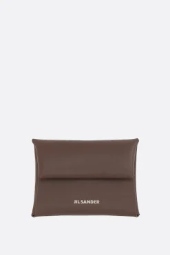 Piccola Pelletteria>JIL SANDER portamonete in pelle liscia Marrone