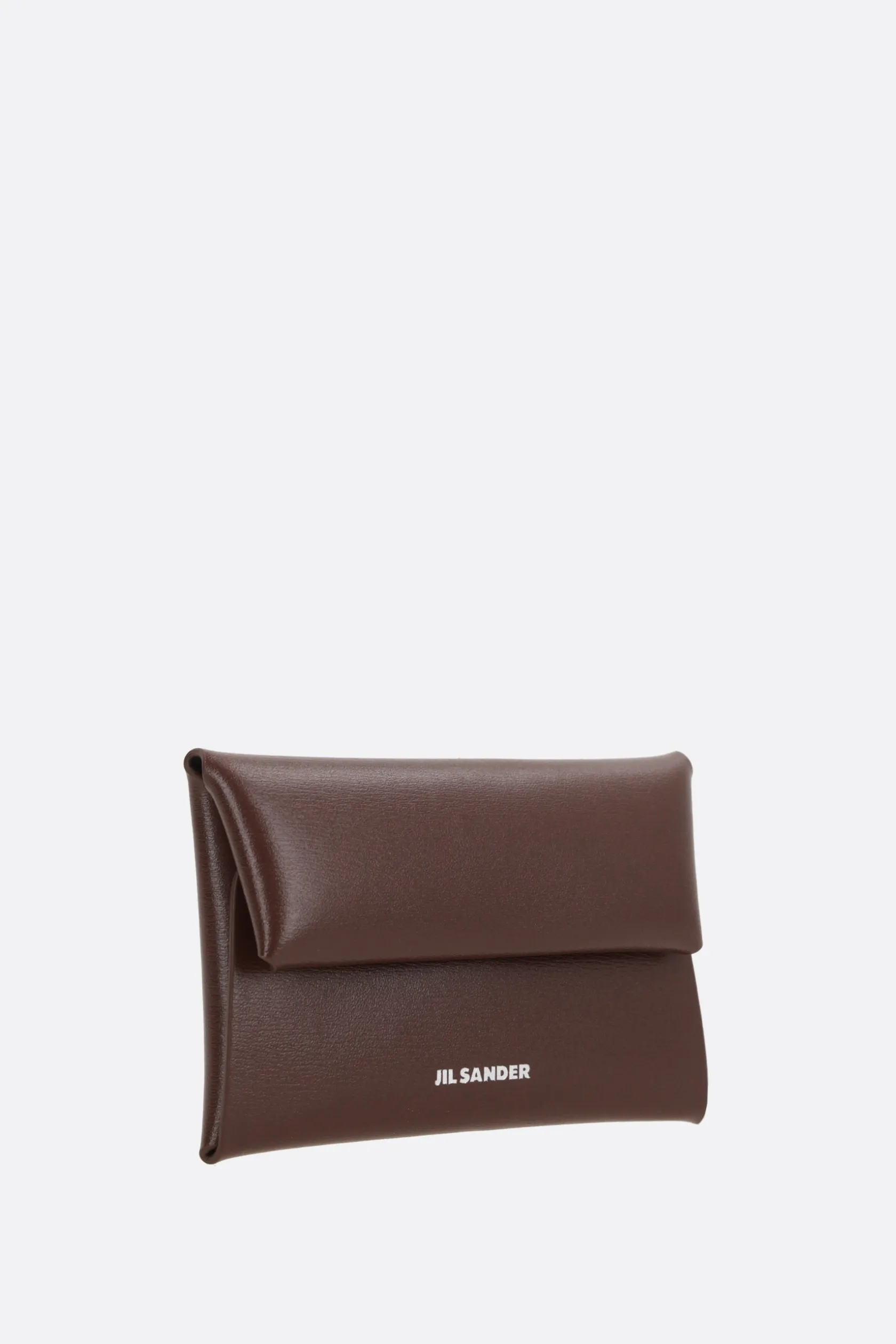 Piccola Pelletteria>JIL SANDER portamonete in pelle liscia Marrone