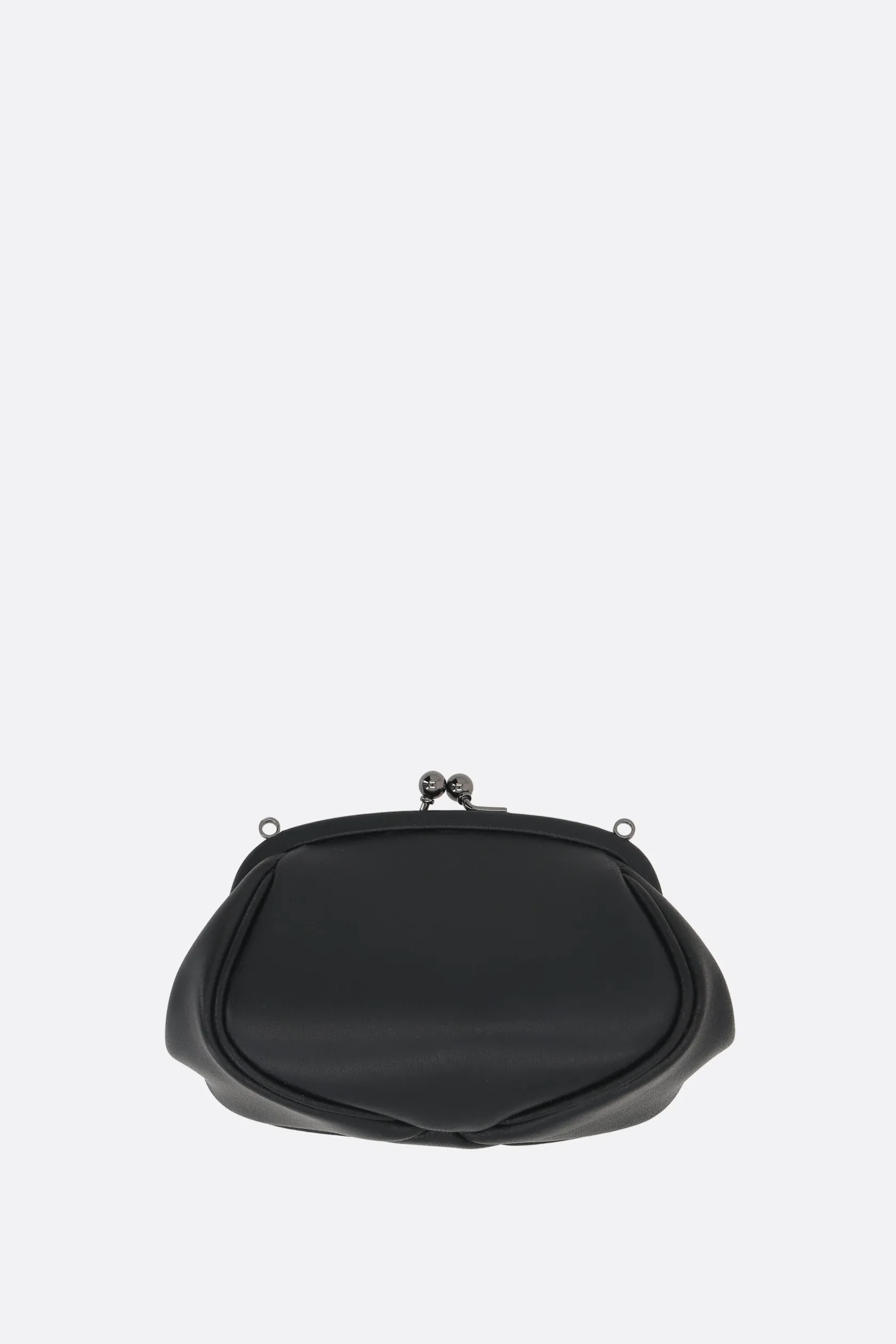 Borse A Tracolla>DISCORD YOHJI YAMAMOTO pouch Double Clasp in pelle liscia Nero