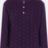 Topwear>NAMACHEKO pullover a polo Bird Feather in lana Viola