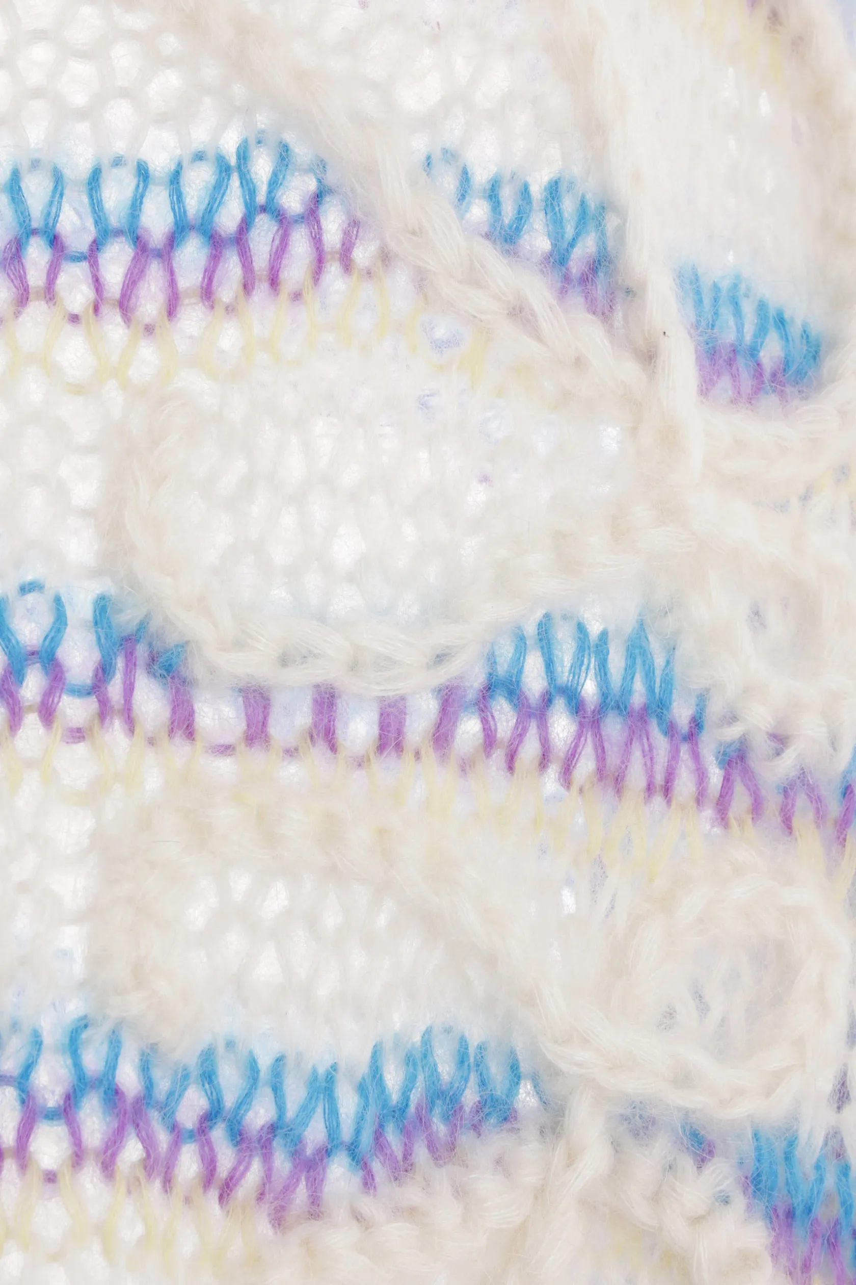 Topwear>LOEWE pullover Anagram in misto mohair Bianco