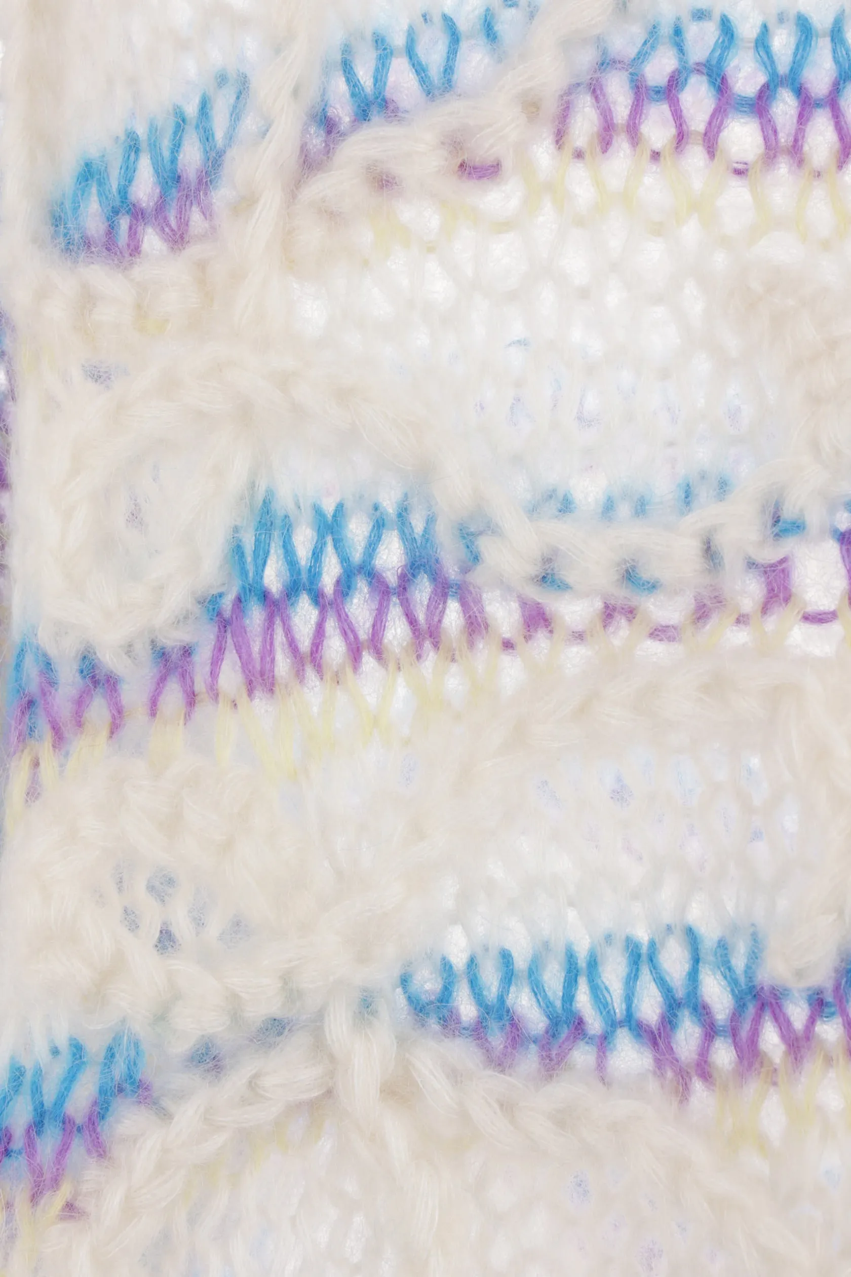 Topwear>LOEWE pullover Anagram in misto mohair Bianco