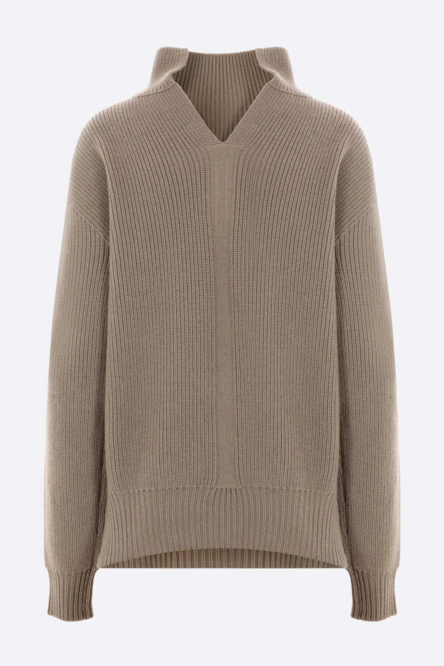 Topwear>RICK OWENS pullover Fisherman Tabard in lana Grigio