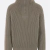 Topwear>META CAMPANIA COLLECTIVE pullover half-zip Michel in cashmere Grigio