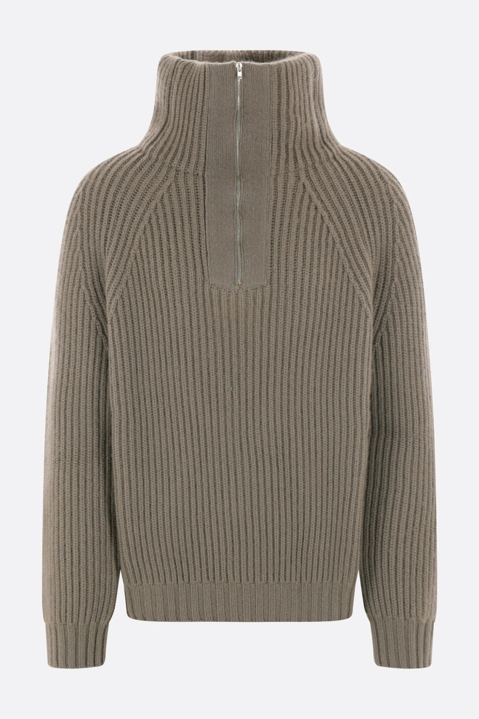 Topwear>META CAMPANIA COLLECTIVE pullover half-zip Michel in cashmere Grigio