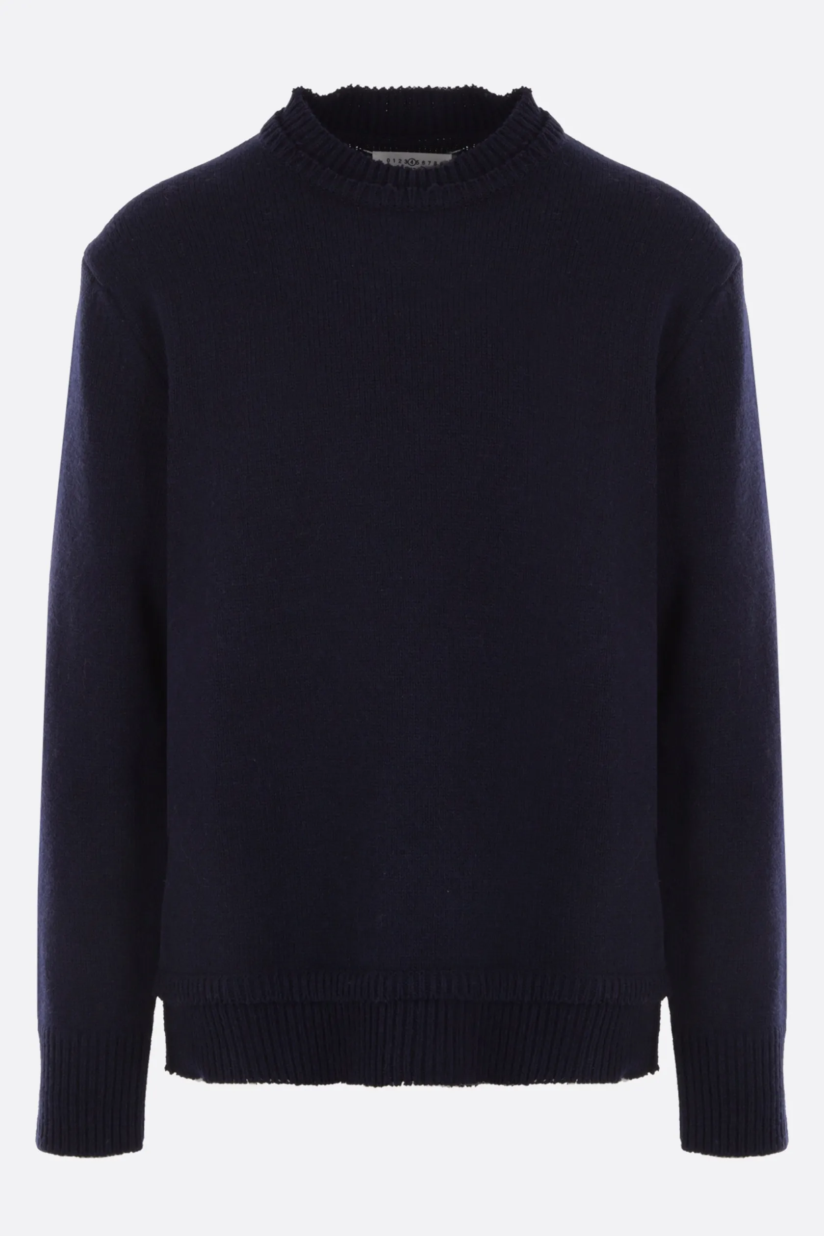 Topwear>MAISON MARGIELA pullover in lana, lino e cotone Blu